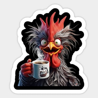 Rooster Coffee by focusln Sticker